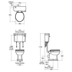 Ideal Standard Waverley Low Level Toilet Pack With Standard Seat -Bathroom Promotion ideal standard u470301 u471401 u011801 3