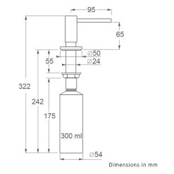 InSinkErator Kitchen Soap Dispenser Brushed Steel -Bathroom Promotion insinkerator lis991 3