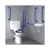 Inta Doc M Close Coupled WC Pack With Blue Rails & TMV3 Mixing Valve