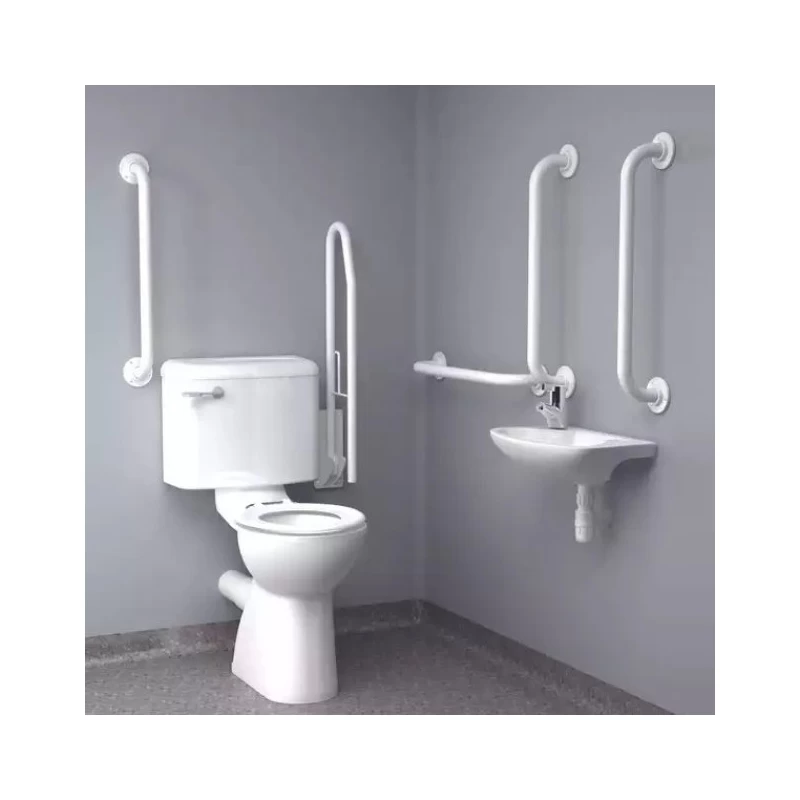 Inta Low Level Doc M WC Pack With Blue Rails & Thermostatic Tap 3 Inta Low Level Doc M WC Pack With Blue Rails & Thermostatic Tap