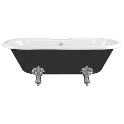 Iona Master Freestanding 2 Hole Bath Black