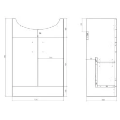 Iona Woodford 550mm Basin & WC Unit Pack White -Bathroom Promotion iona ftdi102958 3