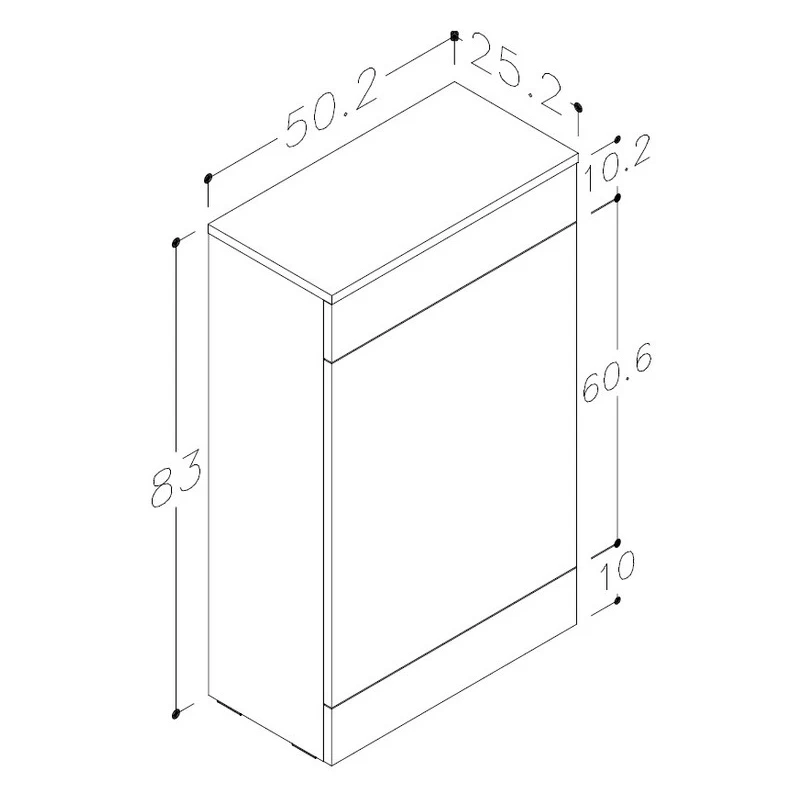 Iona Celo 500mm Floor Standing WC Unit White 4 Iona Celo 500mm Floor Standing WC Unit White - Image 2