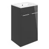 Iona Celo 510mm Floor Unit & Basin Anthracite Gloss -Bathroom Promotion iona ftdi103322