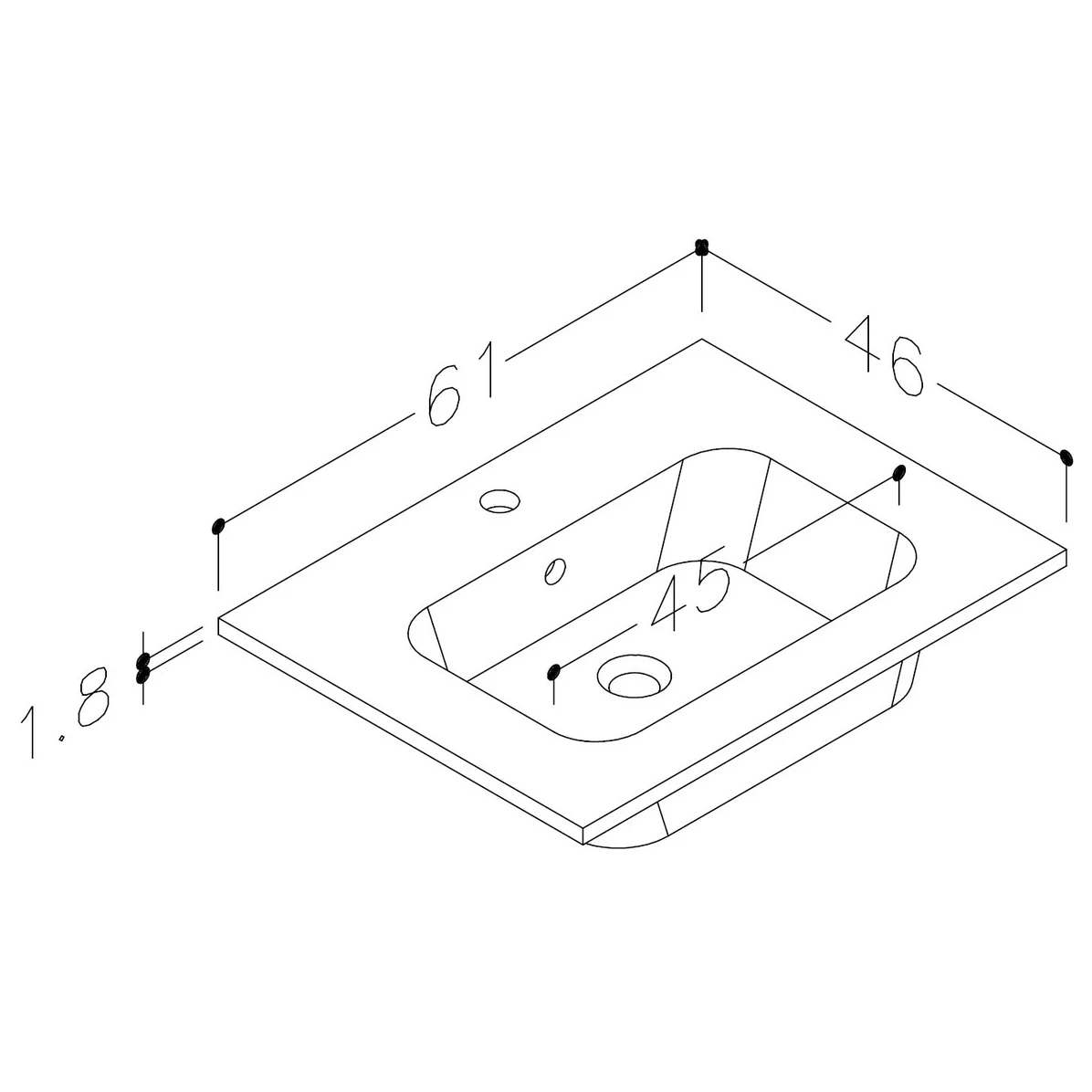 Iona Celo 610mm Floor Unit & Basin Anthracite Gloss 5 Iona Celo 610mm Floor Unit & Basin Anthracite Gloss - Image 3