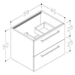 Iona Celo 610mm Wall Hung Unit & Basin White 6 Iona Celo 610mm Wall Hung Unit & Basin White -Bathroom Promotion iona ftdi103329 2