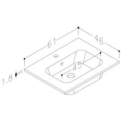 Iona Celo 610mm Wall Hung Unit & Basin White 7 Iona Celo 610mm Wall Hung Unit & Basin White -Bathroom Promotion iona ftdi103329 3