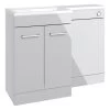 Iona Milton 1100mm Floor L-Shape Pack LH Grey -Bathroom Promotion iona ftdi103336