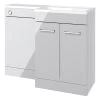 Iona Milton 1100mm Floor L-Shape Pack RH Grey 2 Iona Milton 1100mm Floor L-Shape Pack RH Grey -Bathroom Promotion iona ftdi103337