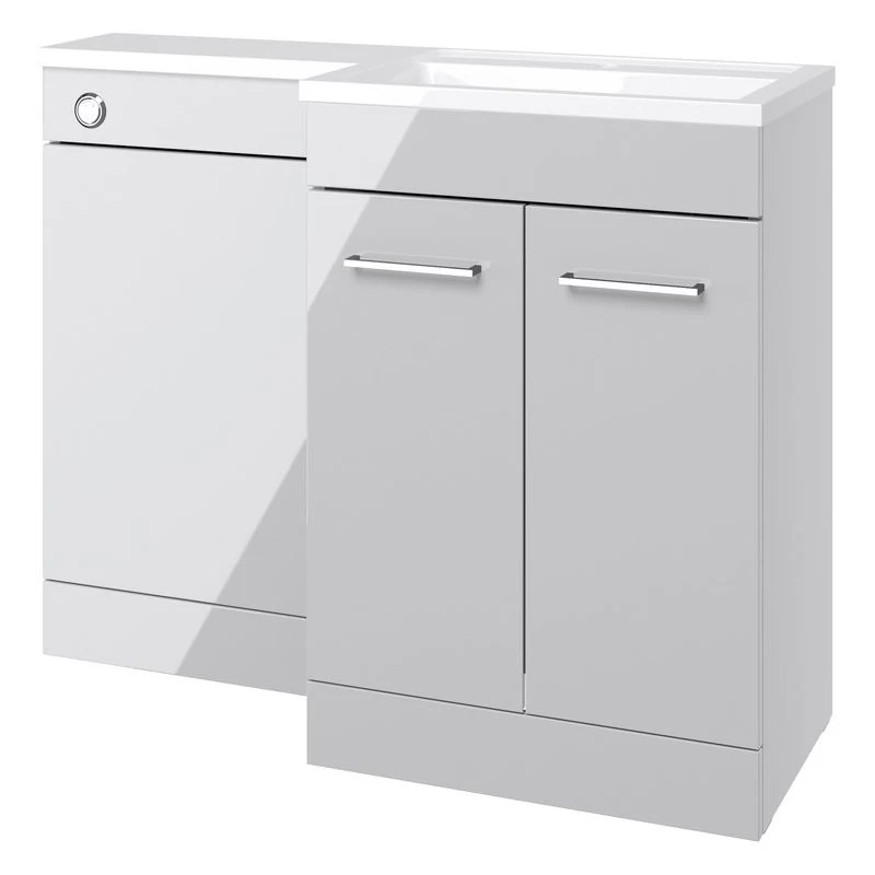 Iona Milton 1100mm Floor L-Shape Pack RH Grey 3 Iona Milton 1100mm Floor L-Shape Pack RH Grey