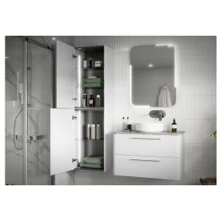 Iona Arosa 454mm Wall Hung Tall Unit White Gloss -Bathroom Promotion iona ftdi104099 3