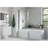 Iona L Shape Bath Screen -Bathroom Promotion iona ftdi3773