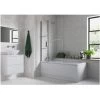 Iona Two Panel Folding Bath Screen -Bathroom Promotion iona ftdi3775