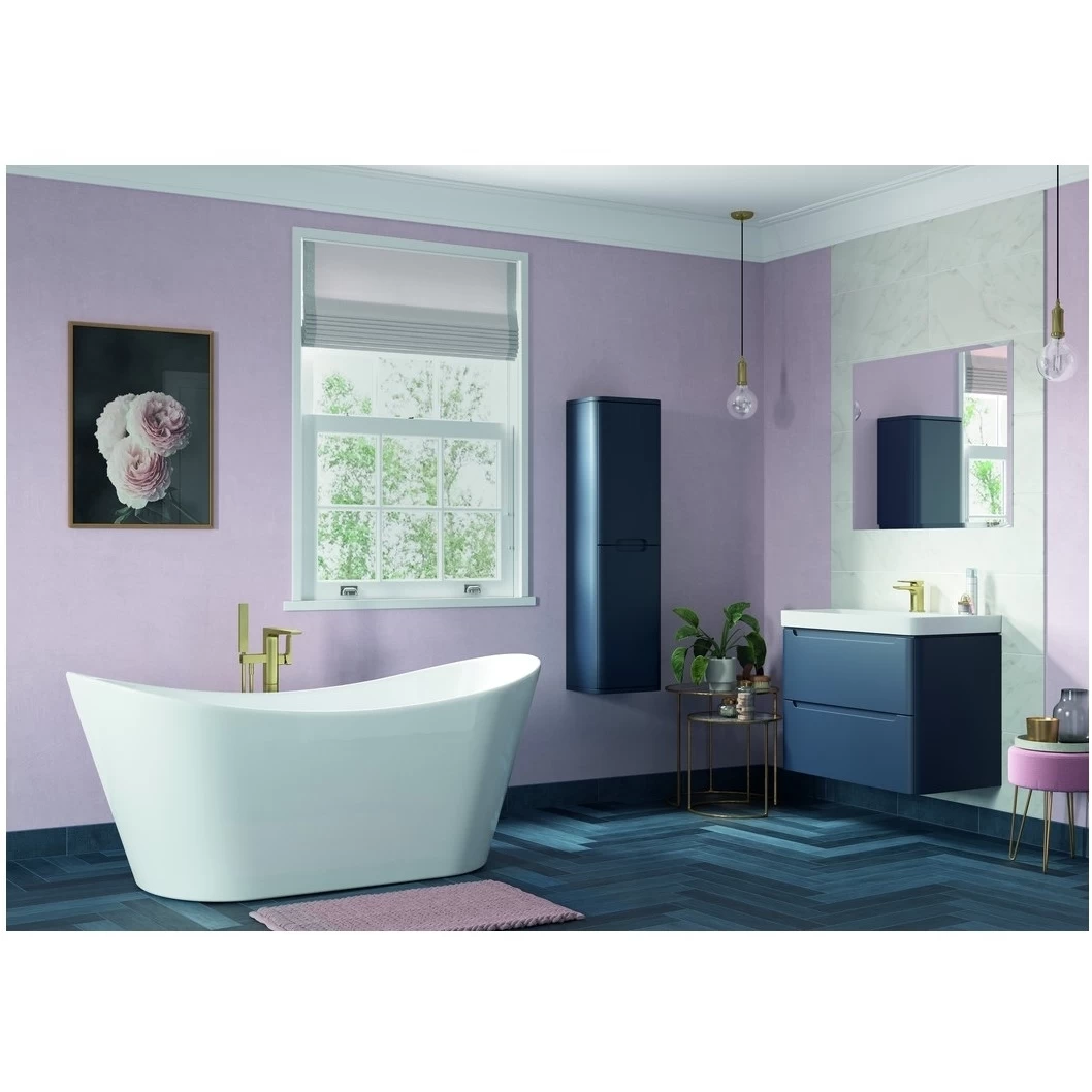 Iona Kingsbridge 800mm Wall Unit & Basin Matt Indigo 4 Iona Kingsbridge 800mm Wall Unit & Basin Matt Indigo - Image 2