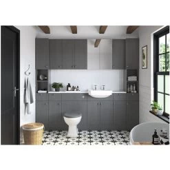 Iona Brookfield 300mm 1 Door Base Unit Grey Ash -Bathroom Promotion iona ftdi96061 2