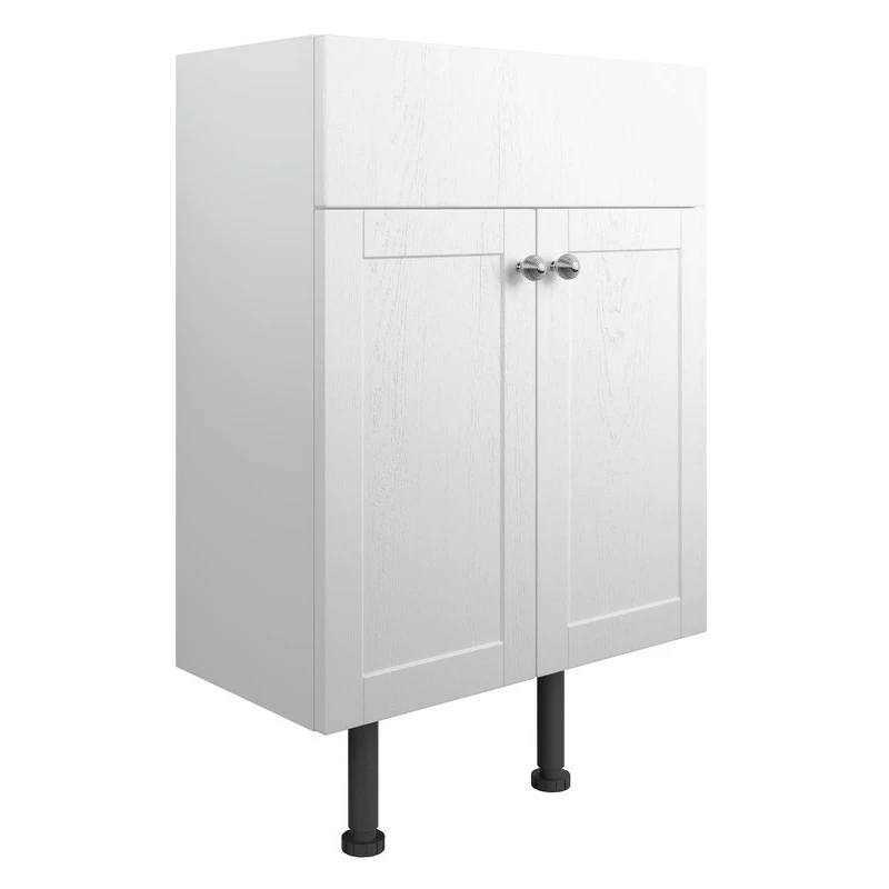 Iona Brookfield 600mm 2 Door Vanity Unit Satin White Ash 3 Iona Brookfield 600mm 2 Door Vanity Unit Satin White Ash