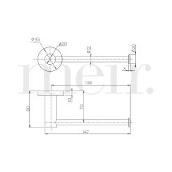 Meir Round Toilet Roll Holder Tiger Bronze -Bathroom Promotion meir mr02 r bb 2
