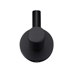 Meir Round Robe Hook Matte Black -Bathroom Promotion meir mr03 r 3