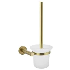 Meir Round Toilet Brush & Holder Tiger Bronze