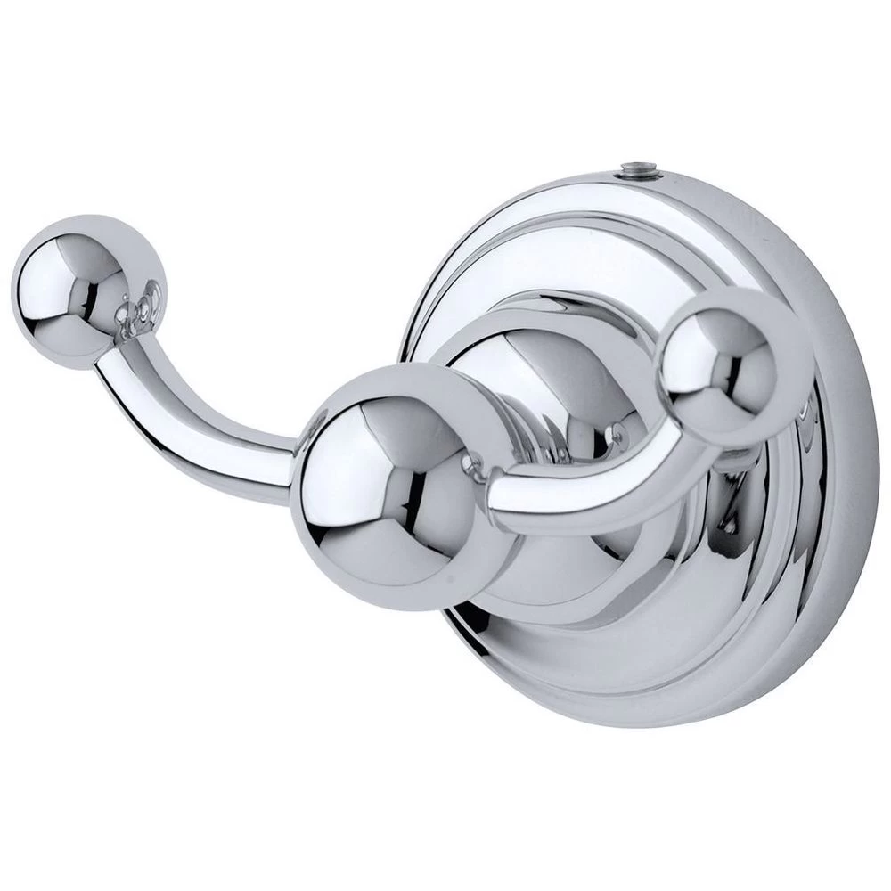 Perrin & Rowe Double Robe Hook Nickel 3 Perrin & Rowe Double Robe Hook Nickel
