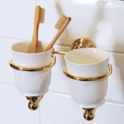 Perrin & Rowe Double Tumbler Holder Nickel 9 Perrin & Rowe Double Tumbler Holder Nickel -Bathroom Promotion perrin rowe 6926ni 4