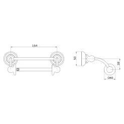 Perrin & Rowe Pivot Bar Toilet Roll Holder Pewter -Bathroom Promotion perrin rowe 6960pf 2