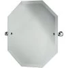 Perrin & Rowe Octagonal Mirror 625mm X 500mm Pewter -Bathroom Promotion perrin rowe 6980pf