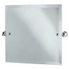 Perrin & Rowe Square Mirror 500mm X 500mm Pewter