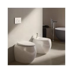 RAK Cloud Back To Wall Bidet Matt White -Bathroom Promotion rak clobd2015500a 3