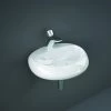 RAK Cloud 55cm Wash Basin Alpine White 1 RAK Cloud 55cm Wash Basin Alpine White -Bathroom Promotion rak clowb5501awha