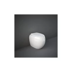 RAK Cloud Back To Wall Pan With Universal Trap Gloss White