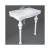 RAK Console Alexandra 850mm Basin & Legs 1 Tap Hole -Bathroom Promotion rak consmal1 arcrleg