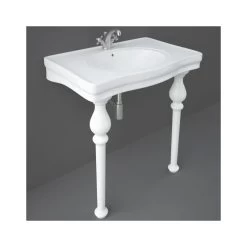 RAK Console Alexandra 850mm Basin & Legs 2 Tap Holes -Bathroom Promotion rak consmal2 arcrleg 3