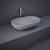 RAK Feeling 55cm Oval Countertop Wash Basin Matt Grey -Bathroom Promotion rak feect5500503a