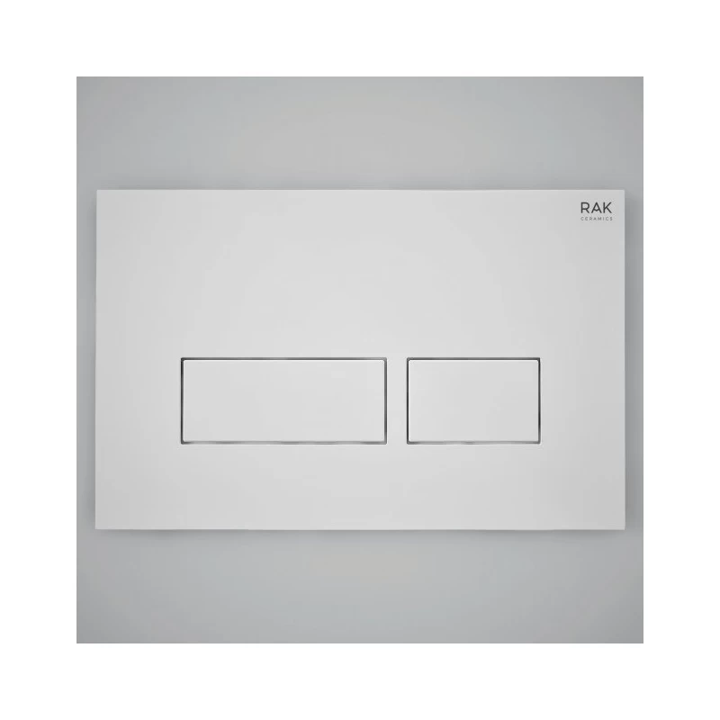RAK Ecofix Rectangular Dual Flush Plate Matt White 3 RAK Ecofix Rectangular Dual Flush Plate Matt White