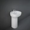 RAK Illusion Freestanding Wash Basin 54cm 1 Taphole -Bathroom Promotion rak illfs5501awha