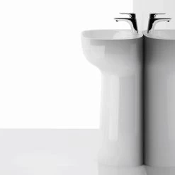 RAK Illusion Freestanding Wash Basin 54cm 1 Taphole -Bathroom Promotion rak illfs5501awha 3