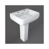 RAK Metropolitan 520mm 2 Hole Basin & Full Pedestal -Bathroom Promotion rak met52bas2 metped