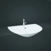 RAK Morning 55cm Semi Recessed Basin 1 Taphole -Bathroom Promotion rak morsr5501awha