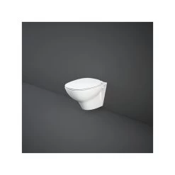 RAK Morning Rimless Wall Hung Pan With Soft Close Seat