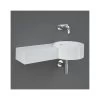 RAK Petit Round 765mm Wall Hung Basin Left Ledge -Bathroom Promotion rak petwb17700awha