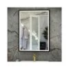 RAK Art Square LED Mirror With Demister 800x600mm Matt Black -Bathroom Promotion rak rakartsqmb5002