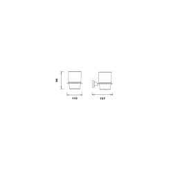 RAK Cubis Tumbler Chrome -Bathroom Promotion rak rakcub9903 2