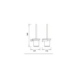 RAK Cubis Toilet Brush Black -Bathroom Promotion rak rakcub9908b 2