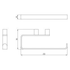 RAK Petit Round Towel Ring Chrome -Bathroom Promotion rak rakper9902 2c 2