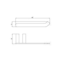 RAK Petit Square Paper Holder Matt Black -Bathroom Promotion rak rakpes9901 1b 2