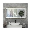 RAK Picture Soft LED Mirror With Demister 600x1000mm Brushed Gold -Bathroom Promotion rak rakpicsfbg5003