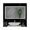 RAK Picture Square LED Mirror With Demister 600x1200mm Brushed Gold