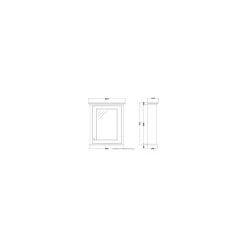RAK Washington Mirror Cabinet Greige -Bathroom Promotion rak rakwmc60505 2