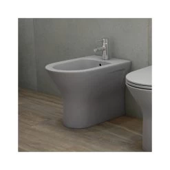 RAK Feeling Rimless Back To Wall Bidet Matt Grey